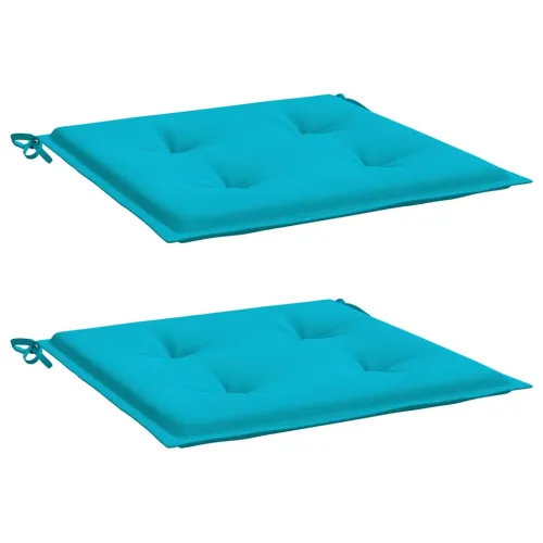 Jastuci za vrtne stolice 2 kom tirkizni 50x50x3 cm od tkanine - Tirkizna 50 x 50 x 3 cm 2 Cijena