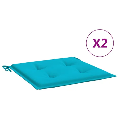 Jastuci za vrtne stolice 2 kom tirkizni 50x50x3 cm od tkanine - Tirkizna 50 x 50 x 3 cm 2 Cijena