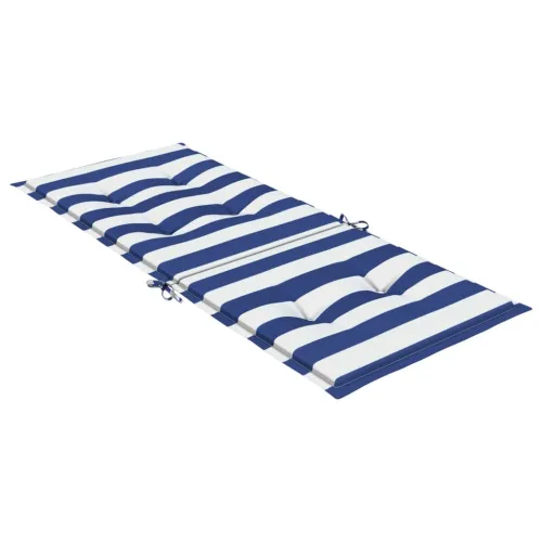 Jastuci za visoku stolicu 2 kom plavo-bijele pruge od tkanine - Plava i bijela 120 x 50 x 3 cm 2 Cijena
