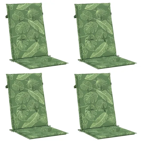 Jastuci za visoku stolicu 4 kom s uzorkom lišća od tkanine - Dezen s listom 120 x 50 x 3 cm 4 Cijena