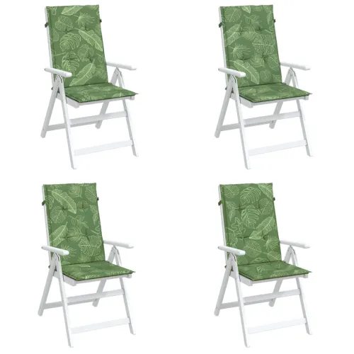 Jastuci za visoku stolicu 4 kom s uzorkom lišća od tkanine - Dezen s listom 120 x 50 x 3 cm 4 Cijena