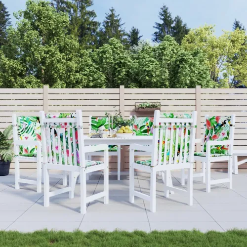 Jastuci za stolicu s niskim naslonom 6 kom višebojni od tkanine - Zelena i roza 100 x 50 x 4 cm 6 Cijena