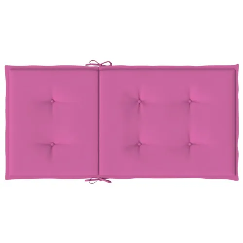 Jastuci za stolicu s niskim naslonom 4 kom ružičasti od tkanine - Ružičasta 100 x 50 x 4 cm 4 Cijena