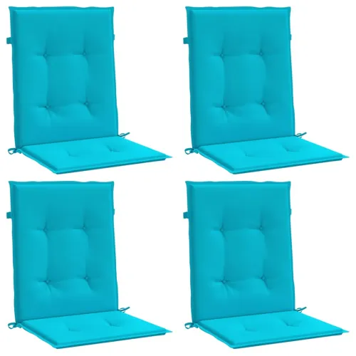 Jastuci za stolicu s niskim naslonom 4 kom tirkizni od tkanine - Tirkizna 100 x 50 x 4 cm 4 Tirkizna Cijena