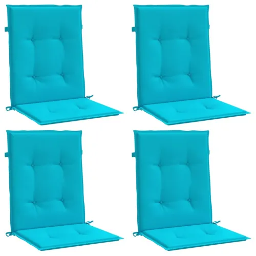 Jastuci za stolicu s niskim naslonom 4 kom tirkizni od tkanine - Tirkizna 100 x 50 x 4 cm 4 Cijena