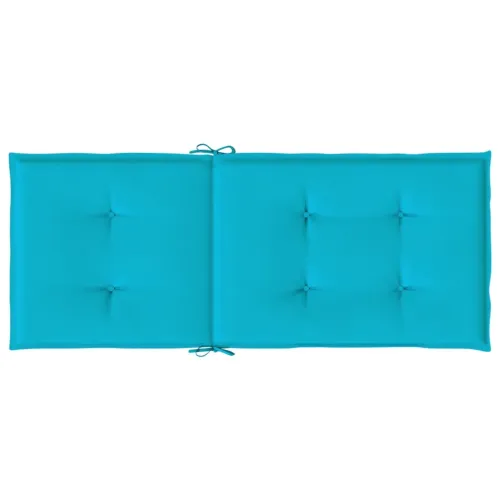 Jastuci za stolicu s visokim naslonom 4 kom tirkizni od tkanine - Tirkizna 120 x 50 x 3 cm 4 Cijena