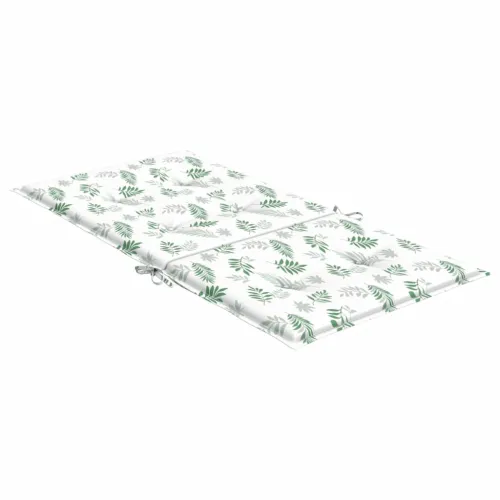 Jastuci za stolicu 6 kom s uzorkom lišća od tkanine - Bijela i zelena 100 x 50 x 4 cm 6 Cijena
