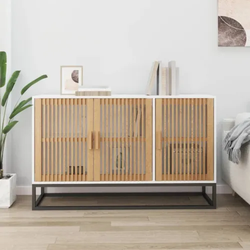 Komoda bijela 105 x 30 x 65 cm od konstruiranog drva - Bijela 1 Cijena