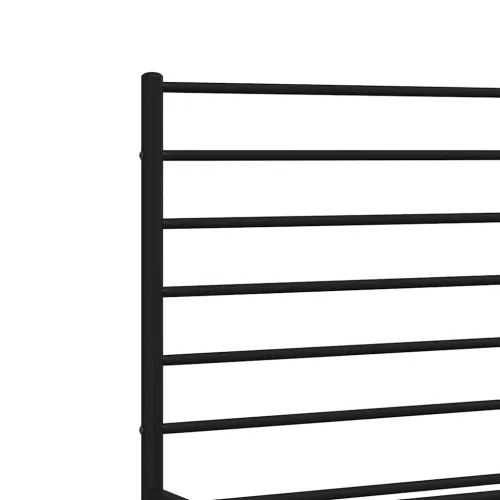 Metalni okvir za krevet s uzglavljem crni 135x190 cm - Crna 135 x 190 cm s uzglavljem Cijena