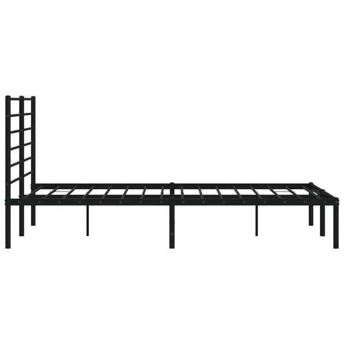 Metalni okvir za krevet s uzglavljem crni 135x190 cm - Crna 135 x 190 cm s uzglavljem Cijena