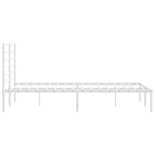 Metalni okvir za krevet s uzglavljem bijeli 135x190 cm - Bijela 135 x 190 cm s uzglavljem Cijena