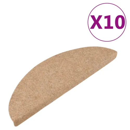 Ljepljivi tepisi za stepenice 10 kom 56 x 17 x 3 cm bež - Bež 56 x 17 x 3 cm 10 Cijena
