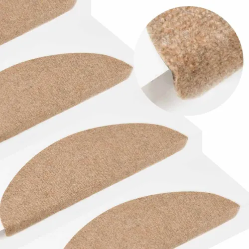 Ljepljivi tepisi za stepenice 10 kom 56 x 17 x 3 cm bež - Bež 56 x 17 x 3 cm 10 Cijena