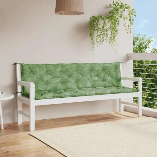 Jastuci za vrtnu klupu 2 kom s uzorkom lišća 200x50x7cm tkanina - Uzorak lišća 200 cm 2 Cijena