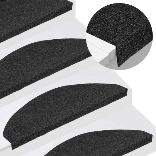 Ljepljivi tepisi za stepenice 10 kom crni 65x22,5x3,5 cm - Crna 65 x 22.5 x 3.5 cm 10 Cijena