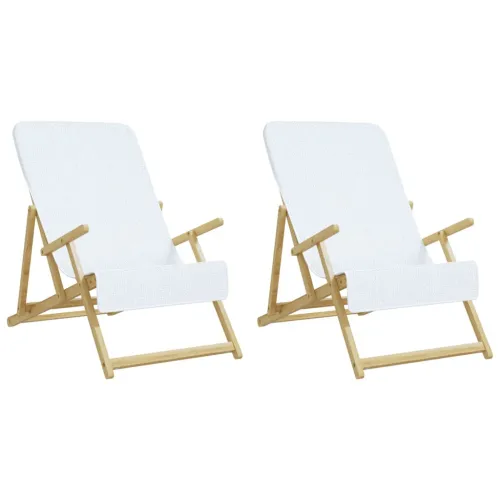 Ručnici za plažu 2 kom bijeli 60 x 135 cm od tkanine 400 GSM - Bijela 60 x 135 cm 2 Cijena