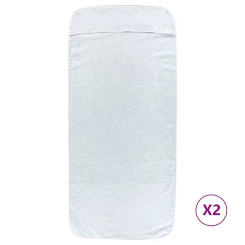 Ručnici za plažu 2 kom bijeli 60 x 135 cm od tkanine 400 GSM - Bijela 60 x 135 cm 2 Cijena