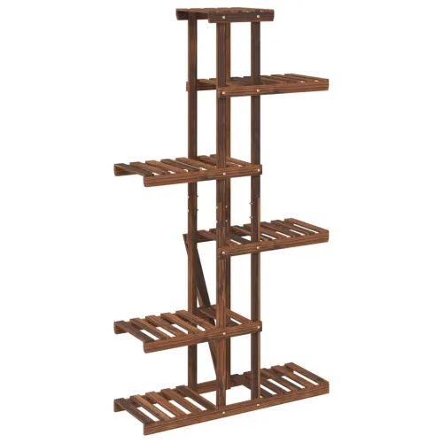 Stalak za cvijeće 75 x 25 x 140,5 cm od masivne jelovine - Smeđa 75 x 25 x 140.5 cm Cijena