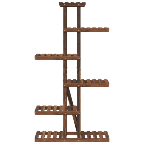 Stalak za cvijeće 75 x 25 x 140,5 cm od masivne jelovine - Smeđa 75 x 25 x 140.5 cm Cijena