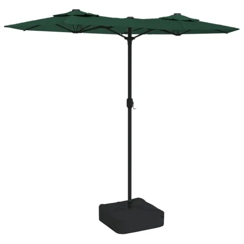 Dvostruki vrtni suncobran zeleni 316 x 145 cm - Zelena Cijena