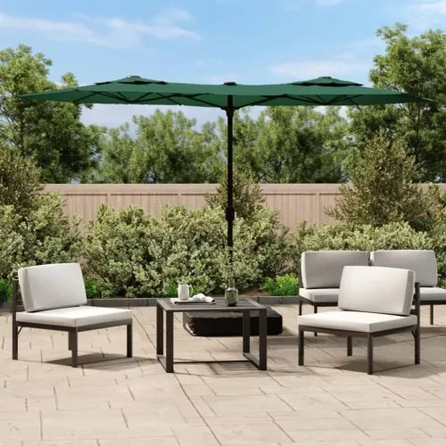 Dvostruki vrtni suncobran zeleni 316 x 145 cm - Zelena Cijena