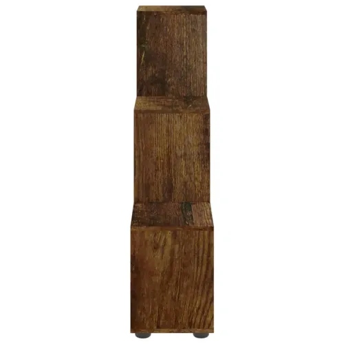Regal za knjige u obliku stepenica boja hrasta 107 cm drveni - Dimljeni hrast 104 x 29 x 107 cm Cijena