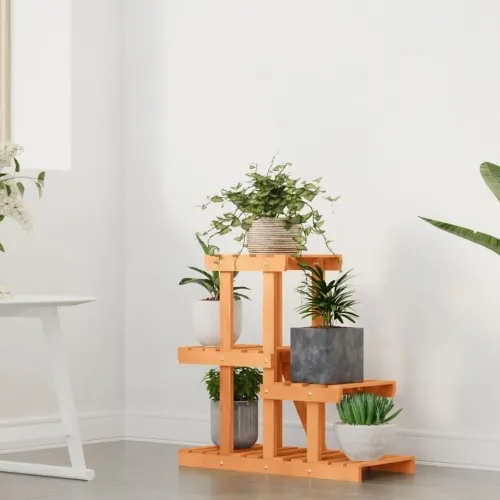 Stalak za cvijeće 58 x 25 x 51 cm od masivne jelovine - Svjetlosmeđa 58 x 25 x 51 cm Cijena