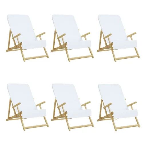 Ručnici za plažu 6 kom bijeli 60 x 135 cm od tkanine 400 GSM - Bijela 60 x 135 cm 6 Cijena