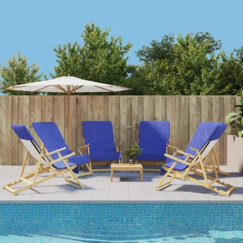 Ručnici za plažu 6 kom plavi 60 x 135 cm od tkanine 400 GSM - Plava 60 x 135 cm 6 Cijena