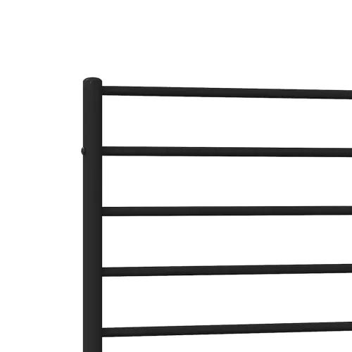 Metalni okvir za krevet s uzglavljem crni 100x200 cm - Crna 100 x 200 cm s uzglavljem Cijena
