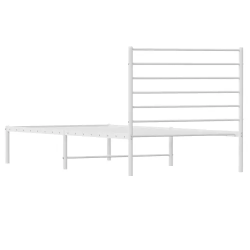 Metalni okvir za krevet s uzglavljem bijeli 80x200 cm - Bijela 80 x 200 cm s uzglavljem Cijena