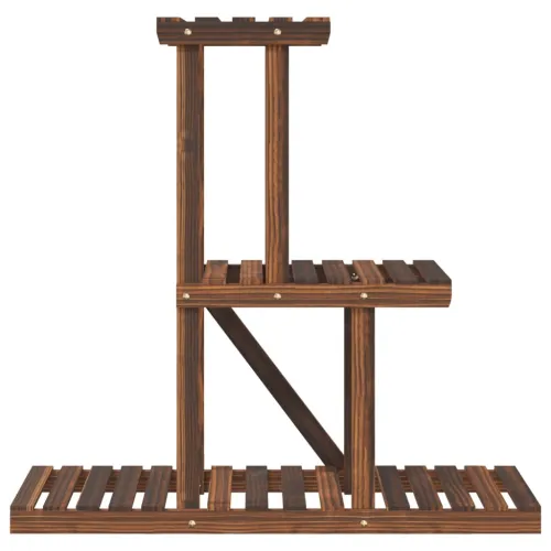 Stalak za cvijeće 81 x 25 x 75,5 cm od masivne jelovine - Smeđa 81 x 25 x 75.5 cm Cijena
