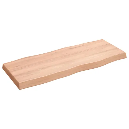 Stolna ploča svjetlosmeđa 100x40x(2-6) cm obrađena hrastovina - Svjetlosmeđa 100 x 40 x 6 cm Cijena