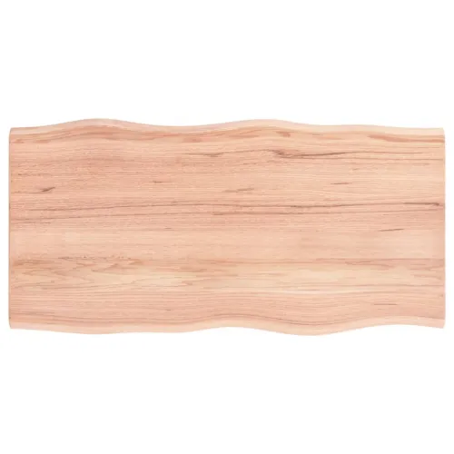 Stolna ploča svjetlosmeđa 100x50x2 cm od obrađene hrastovine - Svjetlosmeđa 100 x 50 x 2 cm Cijena
