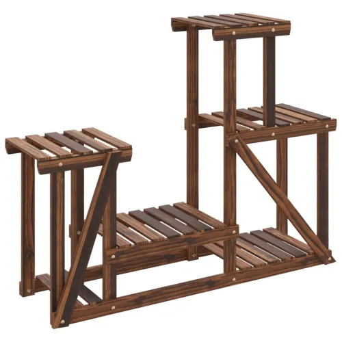 Stalak za cvijeće 90 x 25 x 73,5 cm od masivne jelovine - Smeđa 90 x 25 x 73.5 cm Cijena