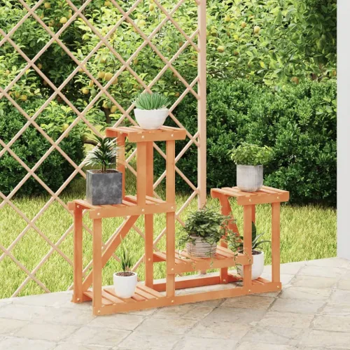 Stalak za cvijeće 90 x 25 x 73,5 cm od masivne jelovine - Svjetlosmeđa 90 x 25 x 73.5 cm Cijena