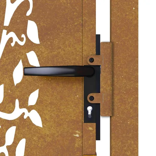 Dvorišna vrata - Vrtna vrata 100x200 cm Corten čelik Dizajn stabla - 100 x 200 cm Cijena