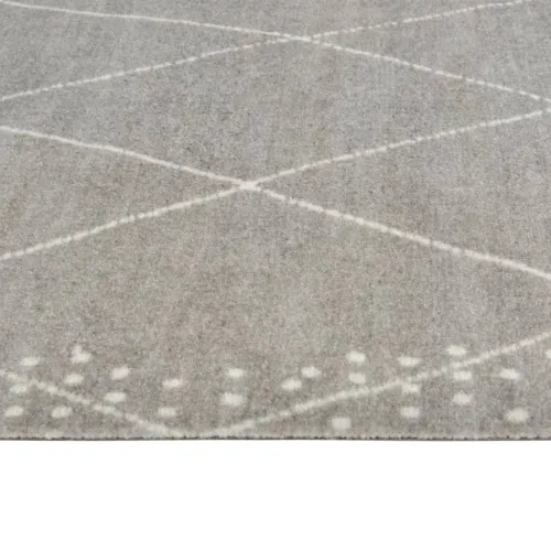 Kuhinjski tepih perivi s uzorkom rombova 60 x 300 cm baršunasti - Svjetlosiva 60 x 300 cm Cijena