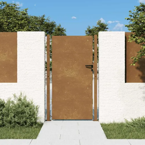 Dvorišna vrata - Vrtna vrata 100x175 cm Corten čelik - 100 x 175 cm Cijena