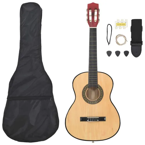 8-dijelni set klasične gitare za početnike 3/4 36 - Svjetlosmeđa 3/4 36 Cijena