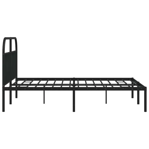 Metalni okvir za krevet s uzglavljem crni 180x200 cm - Crna 180 x 200 cm s uzglavljem Cijena