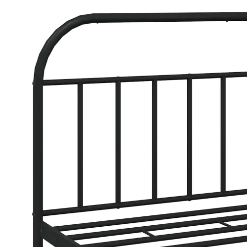 Metalni okvir za krevet s uzglavljem crni 180x200 cm - Crna 180 x 200 cm s uzglavljem Cijena