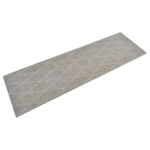 Kuhinjski tepih perivi s uzorkom rombova 60 x 180 cm baršunasti - Svjetlosiva 60 x 180 cm 1 Svjetlosiva Cijena