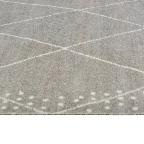 Kuhinjski tepih perivi s uzorkom rombova 60 x 180 cm baršunasti - Svjetlosiva 60 x 180 cm Cijena