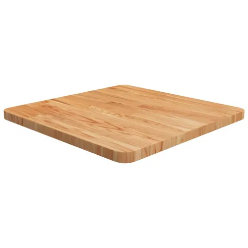 Četvrtasta stolna ploča svjetlosmeđa 50x50x2,5 cm od hrastovine - Svjetlosmeđa 50 x 50 x 2.5 cm Cijena