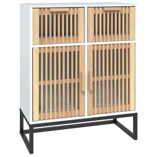 Komoda bijela 60 x 30 x 75 cm od konstruiranog drva - Bijela 1 1 Cijena