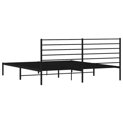 Metalni okvir za krevet s uzglavljem crni 183x213 cm - Crna 183 x 213 cm s uzglavljem Cijena