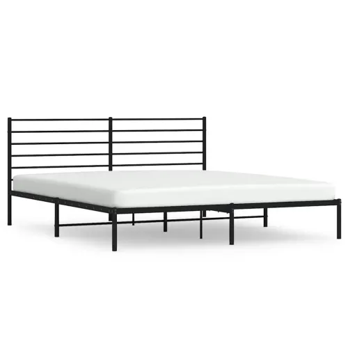 Metalni okvir za krevet s uzglavljem crni 183x213 cm - Crna 183 x 213 cm s uzglavljem Cijena