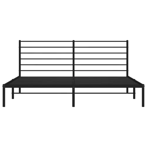 Metalni okvir za krevet s uzglavljem crni 193x203 cm - Crna 193 x 203 cm s uzglavljem Cijena