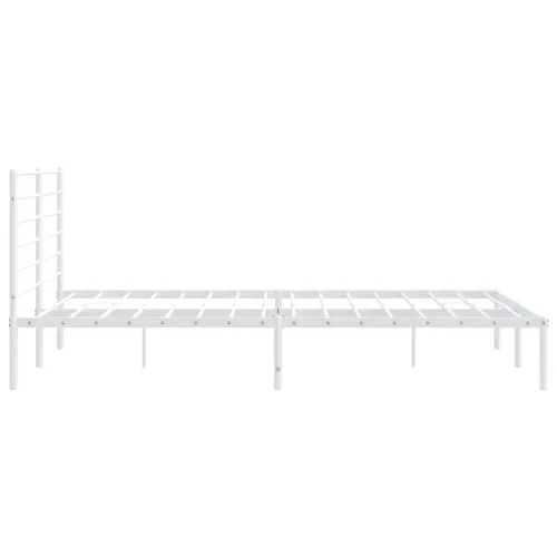 Metalni okvir za krevet s uzglavljem bijeli 183x213 cm - Bijela 183 x 213 cm s uzglavljem Cijena